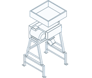 ROLLER MILL-ROLLER GRINDER WITHOUT INCORPORATED SCREW CONVEYOR